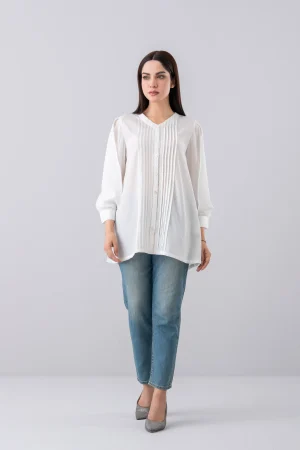 Relaxed Fit Georgette Fashion Top
