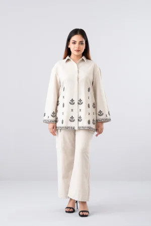 Relaxed Fit Embroidered Casual Shirt
